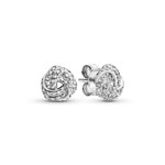 Pandora Timeless Shimmering Knot Stud Earrings - 290696CZ