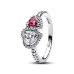 Pandora Timeless Halo Hearts Ring 925 Silver