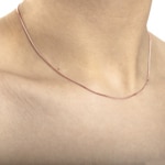Collier gourmette or rouge 750/18 ct 1.2mm - 1440.03035