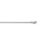 Collier gourmette limée or gris 750/18 ct 1.6mm