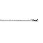 Sanded Curb Chain 750/18 K White Gold 2.0mm