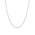 Sanded Curb Chain 750/18 K Yellow Gold 1.4mm