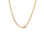 Collier gourmette limée or jaune 750/18 ct 2.1mm - CPA1008