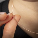 Panzerkette geschliffen 750/18 K Rotgold 1.6mm - CPA3004