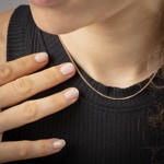 Panzerkette geschliffen 750/18 K Rotgold 1.6mm - CPA3004