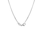 Collier gourmette limée or gris 750/18 ct 1.4mm - CPA2003