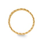 Bague gourmette or jaune 750/18 ct - RO48GG