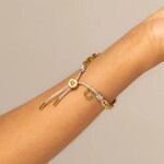 Paul Hewitt Armband Turtle Anchor Marinium Ocean Steel Gold / Sand - PH-FB-2059