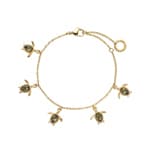 Paul Hewitt Bracelet Turtle Marinium Ocean Steel Doré
