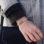 Paul Hewitt Bracelet Anchor Spirit Marble IP Gold - PH-ABB-G-M