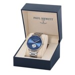 Paul Hewitt Breakwater Line Navy Sunray IP Silver Metal Ø 42 - PH-BW-S-NS-61M