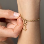 Paul Hewitt Charm-Bracelet Rope Chain Marinium Ocean Steel Gold - PH-JE-0453