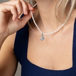 Paul Hewitt Charm-Collier Pearl Marinium Ocean Steel Argenté - PH-JE-0449