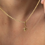 Paul Hewitt Charm-Necklace Rope Chain Marinium Ocean Steel Gold - PH-JE-0444