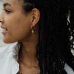 Paul Hewitt Charm-Créoles Hoops Marinium Ocean Steel Doré - PH-JE-0459