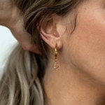 Paul Hewitt Charm-Créoles Hoops Marinium Ocean Steel Doré - PH-JE-0459