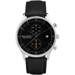 Paul Hewitt Chrono Quartz Leder Schwarz Ø 42