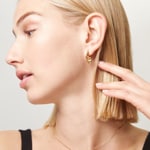 Paul Hewitt Créoles Heart Marinium Ocean Steel Doré - PH-JE-0169