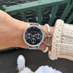 Paul Hewitt Everpulse Line Black Sunray Silver Mesh Ø 38 - PH002813