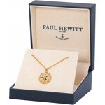 Paul Hewitt Necklace 925 Silver Wind Rose IP Gold - PH003100