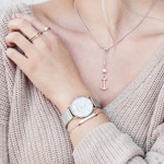 Paul Hewitt Necklace Anchor Pearl IP Rose - PH-N-AP-SR