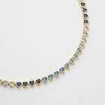 Paul Hewitt Collier Heart of the Sea Rainbow Argent 925 plaque or - PH-JE-2219