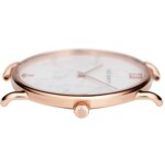 Paul Hewitt Miss Ocean Line Marble IP Rose Leather Graphite Ø 33 - PH-M-R-M-31S