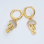 Paul Hewitt Boucles d'oreille Jellyfish Argent 925 Or vermeil - PH-JE-2074