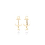 Paul Hewitt Clous d'oreilles Anchor Pearl IP Doré Pearl - PH-ER-ND-G-P