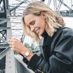 Paul Hewitt Stud Earrings Anchor Pearl IP Rose Pearl - PH-ER-ND-R-P