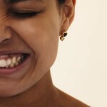 Paul Hewitt Clous d'oreilles Heart of the Sea Rainbow Argent 925 plaque or - PH-JE-2229