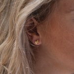 Paul Hewitt Stud Earrings Sea Shell Marinium Ocean Steel Gold - PH-JE-0638