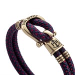 Paul Hewitt Phinity Messing Shackle Nylon Marineblau-Rot - PH-SH-N-M-NR