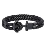 Paul Hewitt Phrep Ancre Bracelet IP Noir Marinium Steel Nylon