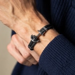 Paul Hewitt Phrep Ankerarmband Marinium Nylon Black - PH-FB-0012