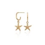 Paul Hewitt Sea Star Hoops Ohrringe Marinium Ocean Steel Goldig