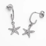 Paul Hewitt Sea Star Boucle D'oreille Créoles Ocean Steel Argenté - PH-JE-1098