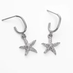 Paul Hewitt Sea Star Boucle D'oreille Créoles Ocean Steel Argenté - PH-JE-1098