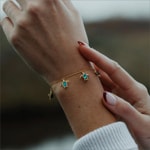 Paul Hewitt Turtle Bracelet Aquamarin Marinium Ocean Steel Gold - PH-JE-1577