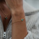 Paul Hewitt Turtle Mono Armkette Aquamarin Marinium Ocean Steel Goldig - PH-JE-1589