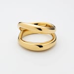 Paul Hewitt Waves Damenring Marinium Ocean Steel Goldig - PH-JE-0201