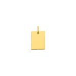 Engravable Pendant 375/9 K Yellow Gold square
