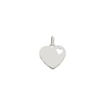 Plakette 375/9 K Weissgold Herz
