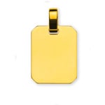 Plaquette or jaune 750/18 ct 18x14mm - AGO1003