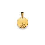 Engravable Pendant 750/18 K Yellow Gold Angel - 1158.02638/1200