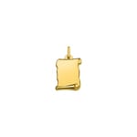 Engravable Pendant 750/18 K Yellow Gold Parchment 20mm - AY2002