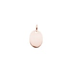 Plaquette or rosé 750/18 ct ovale 11x15mm