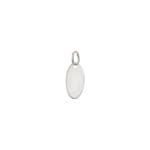 Plakette 750/18 K Weissgold oval 11x15mm - T8G