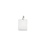 Plaquette Argent 925 rhodié 12x16mm