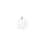 Plakette 925 Silber rhodiniert 15x19mm